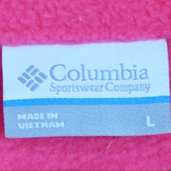 Women's Pink Columbia Fleece Full Zip Jacket Sz L - Picture 5 of 8